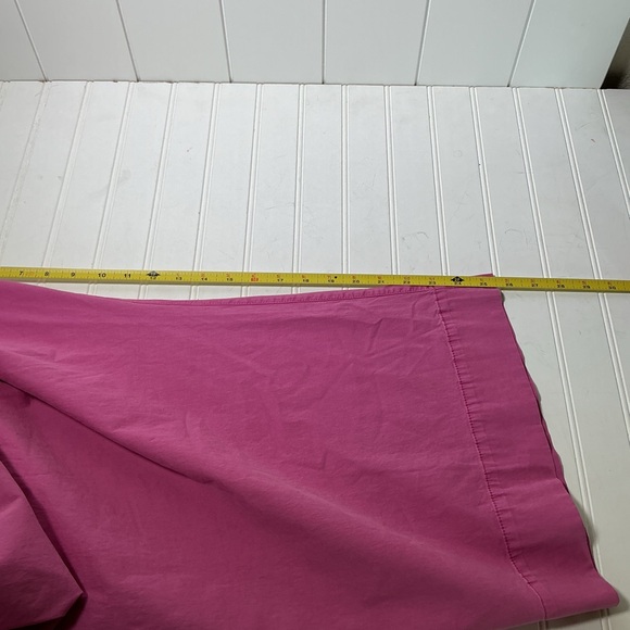 LC Lauren Conrad Women's Plus Size 26W Pink Super High Rise Wide Leg Crop Pants - Picture 11 of 11